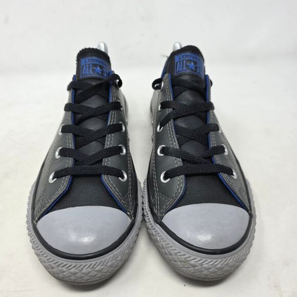 Converse Chuck Taylor All Star Low Black Blue Stitch Youth 4 - Picture 3 of 8